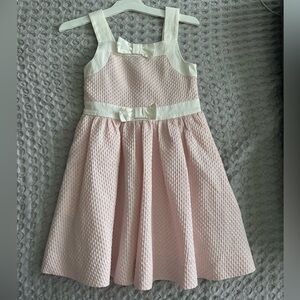 Kate Spade Pink and White Textured Kids Dress